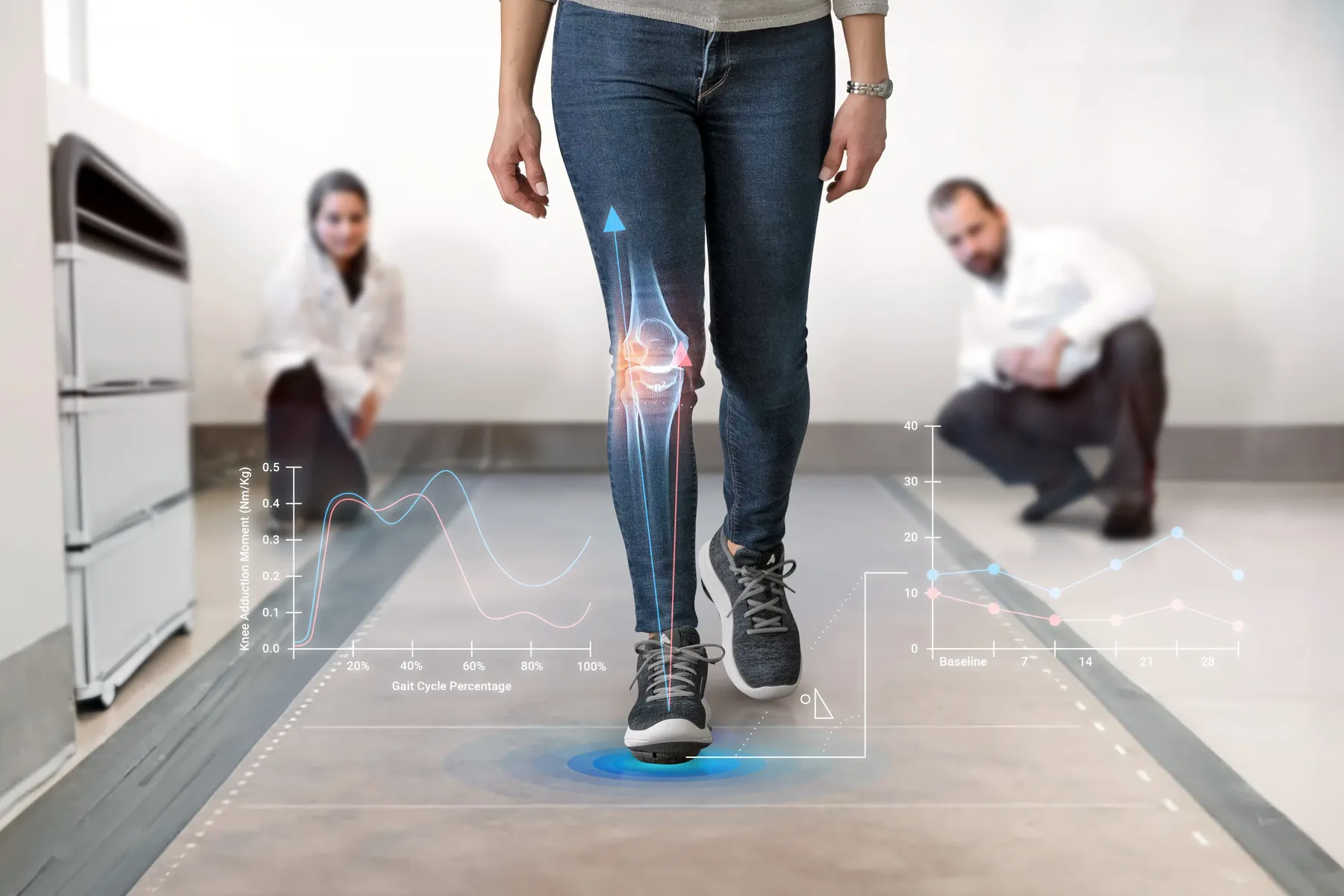 Apos® footwear showing the biomechanical pods that support personalised treatment